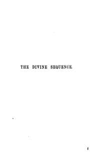 Tapa de The divine sequence, a treatise on Creation and redemption, by F.M.