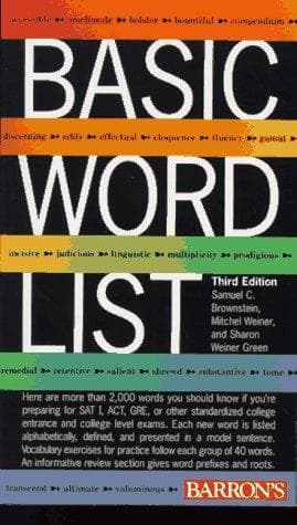 Tapa de Basic word list