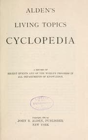 Tapa de Alden's living topics cyclopedia