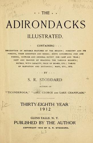 Tapa de The Adirondacks: illustrated ..