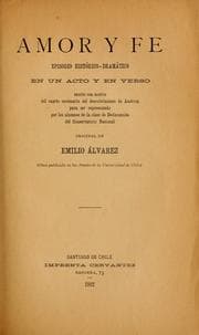 Tapa de Amor y fe