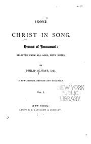 Tapa de Christ in Song: Hymns of Immanuel