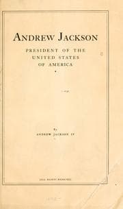Tapa de Andrew Jackson, president of the United States of America
