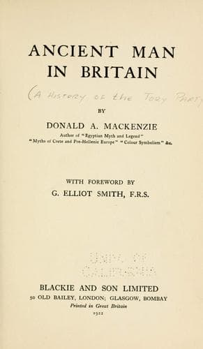 Tapa de Ancient man in Britain