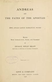 Tapa de Andreas and The fates of the apostles
