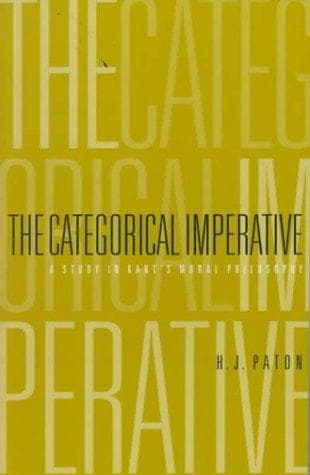 Tapa de The categorical imperative