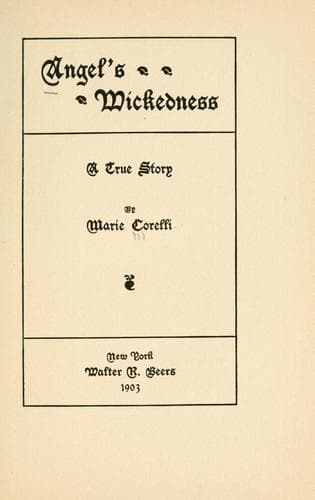 Tapa de Angel's wickedness