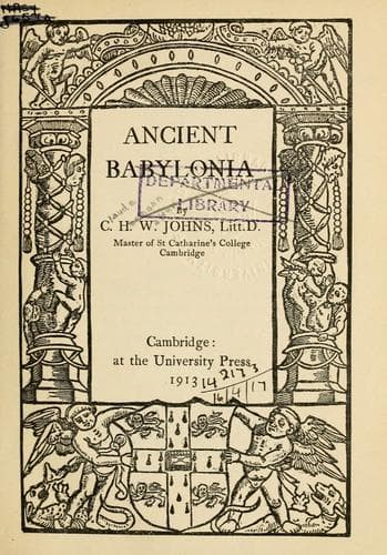 Tapa de Ancient Babylonia.