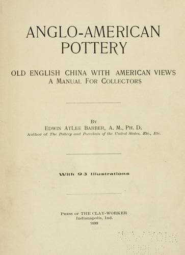 Tapa de Anglo-American pottery