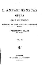 Tapa de L. Annaei Senecae Opera quae supersunt