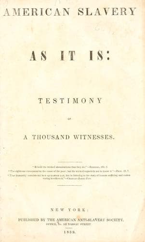 Tapa de American slavery as it is