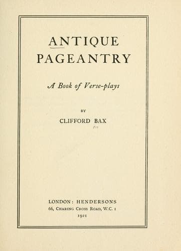 Tapa de Antique pageantry