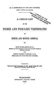 Tapa de A Check-list of the Fishes and Fishlike Vertebrates of North and Middle America