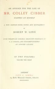 Tapa de An apology for the life of Mr. Colley Cibber