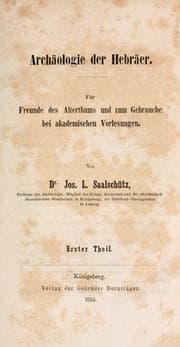Tapa de Archäologie der Hebräer