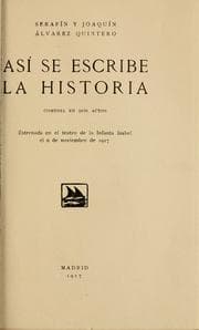 Tapa de Así se escribe la historia
