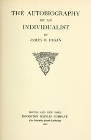 Tapa de The autobiography of an individualist