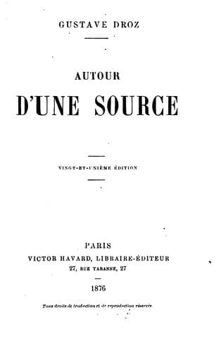 Tapa de Autour d'une source