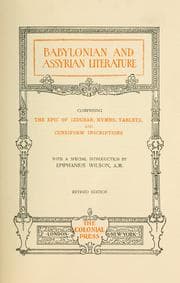 Tapa de Babylonian and Assyrian literature