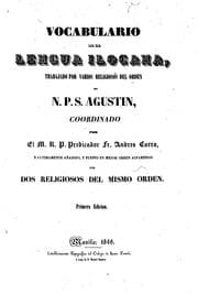 Tapa de Vocabulario de la lengua Ilocana