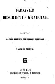 Tapa de Pausaniae descriptio graeciae