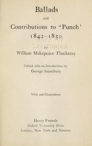 Tapa de Ballads and contributions to 'Punch' 1842-1850