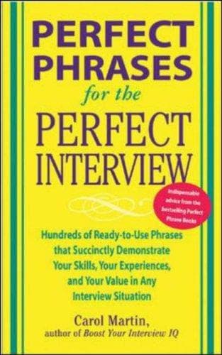 Tapa de Perfect Phrases for the Perfect Interview
