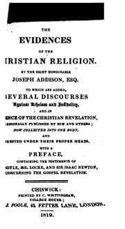 Tapa de The evidences of the Christian religion. To which are added, several discourses against atheism ..