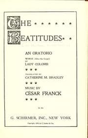 Tapa de The Beatitudes