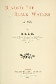 Tapa de Beyond the black waters