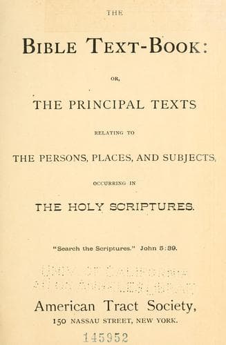Tapa de The Bible text-book