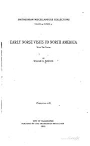 Tapa de Early Norse Visits to North America: With Ten Plates