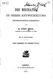 Tapa de Die Mechanik in ihrer Entwickelung historisch-kritisch dargestellt