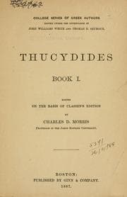 Tapa de Thucydides book I