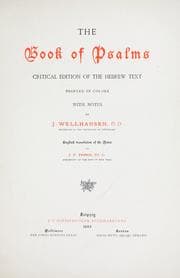 Tapa de The book of Psalms