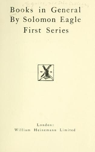 Tapa de Books in general