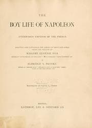 Tapa de The boy life of Napoleon