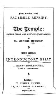 Tapa de The Temple: Sacred Poems and Private Ejaculations