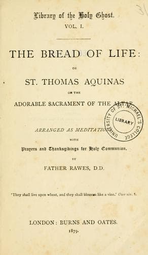 Tapa de The Bread of life