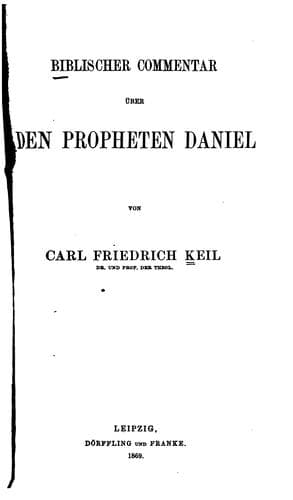 Tapa de Biblischer Commentar über den Propheten Daniel