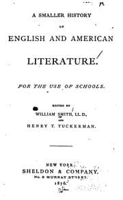 Tapa de A Smaller History of English and American Literature for the Use of Schools