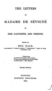 Tapa de The Letters of Madame de Sévigné to Her Daughter and Friends