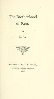 Tapa de The brotherhood of rest