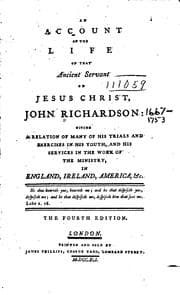 Tapa de An Account of the Life of that Ancient Servant of Jesus Christ, John Richardson