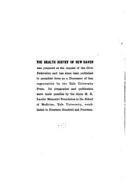 Tapa de Health survey of New Haven