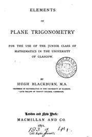 Tapa de Elements of plane trigonometry