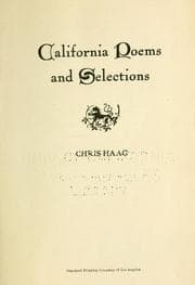 Tapa de California poems and selections