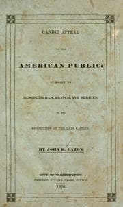 Tapa de Candid appeal to the American public