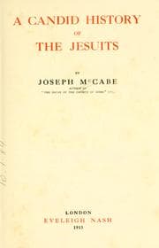 Tapa de A candid history of the Jesuits