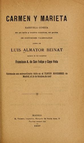 Tapa de Carmen y Marieta